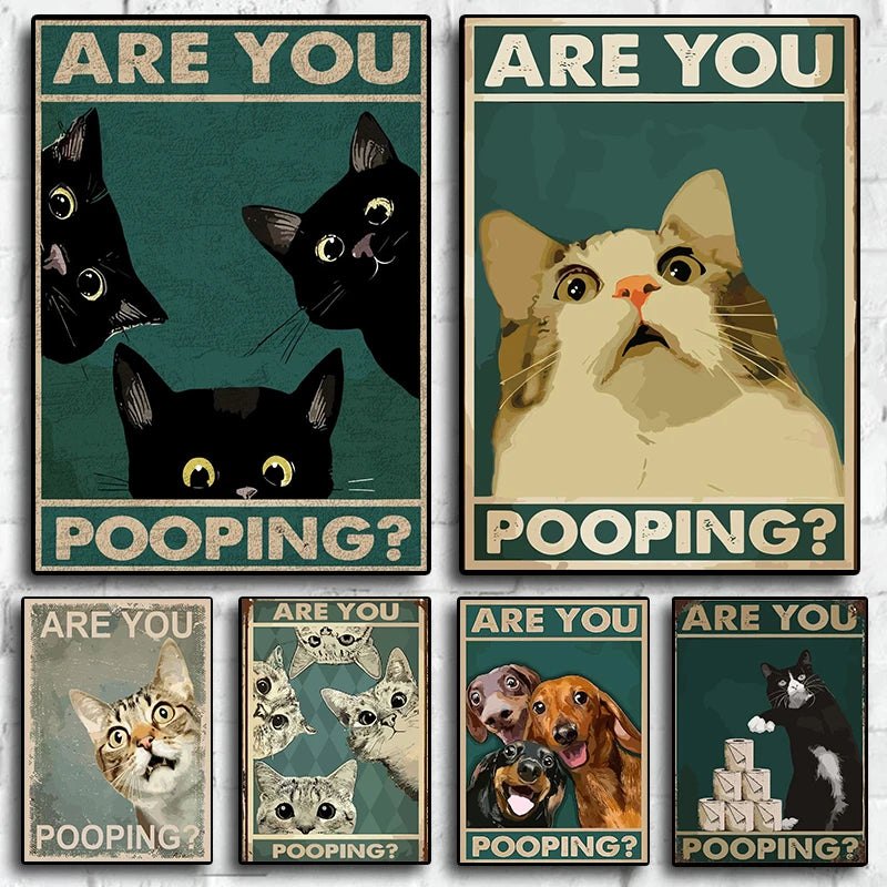 Animal Toilet Posters